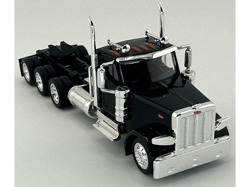 Peterbilt 589 3 Axel Day Cab Black 1/87 (HO) Plastic Model Car HO Logistics HL-589092