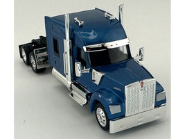 Kenworth W990 with Stand Up Sleeper Cab Blue Metallic 1/87 (HO) Plastic Model Car HO Logistics HL-990065