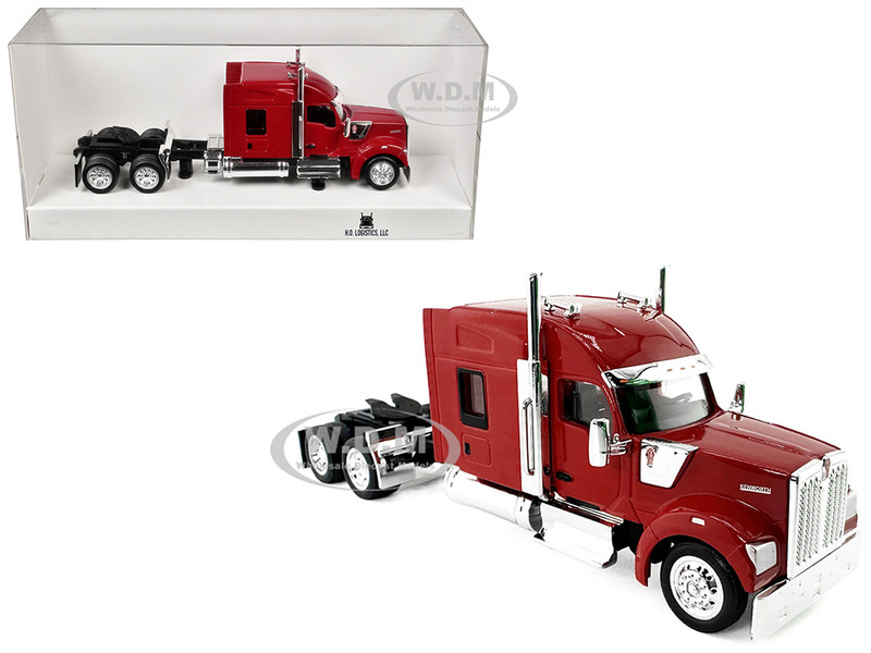 Kenworth W990 with Stand Up Sleeper Cab Red 1/87 (HO) Plastic Model Car HO Logistics HL-990085