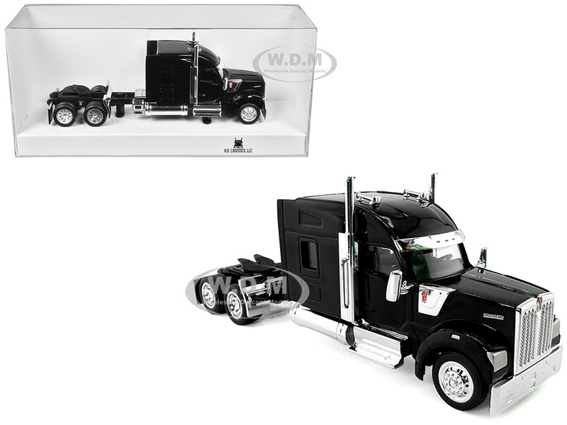 Kenworth W990 with Stand Up Sleeper Cab Black 1/87 (HO) Plastic Model Car HO Logistics HL-990095