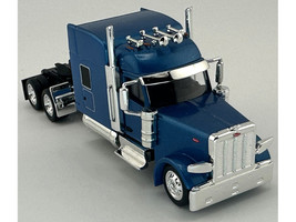 Peterbilt 589 with Stand Up Sleeper Cab Blue Metallic 1/87 (HO) Plastic Model Car HO Logistics HL-589065
