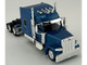 Peterbilt 589 with Stand Up Sleeper Cab Blue Metallic 1/87 (HO) Plastic Model Car HO Logistics HL-589065