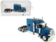 Peterbilt 589 with Stand Up Sleeper Cab Blue Metallic 1/87 (HO) Plastic Model Car HO Logistics HL-589065 Peterbilt 589 with Stand Up Sleeper Cab Blue Metallic 1/87 (HO) Plastic Model Car HO Logistics HL-589065
