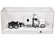 Peterbilt 589 with Stand Up Sleeper Cab White 1/87 (HO) Plastic Model Car HO Logistics HL-589075