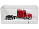 Peterbilt 589 with Stand Up Sleeper Cab Red 1/87 (HO) Plastic Model Car HO Logistics HL-589085