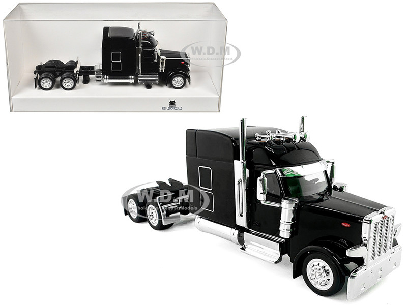 Peterbilt 589 with Stand Up Sleeper Cab Black 1/87 (HO) Plastic Model Car HO Logistics HL-589095