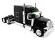 Peterbilt 589 with Stand Up Sleeper Cab Black 1/87 (HO) Plastic Model Car HO Logistics HL-589095