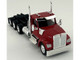 Kenworth W990 3 Axel Day Cab Red 1/87 (HO) Plastic Model Car HO Logistics HL-990082