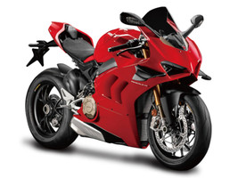 Ducati Panigale V4S Motorcycle Red 1/12 Diecast Motorcycle Model New Ray 58253