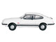 Ford Capri Mk3 RHD Right Hand Drive Diamond White with Black Stripes 1/148 (N) Scale Diecast Model Car Oxford Diecast NCAP003