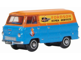 Ford 400E Van RHD Right Hand Drive Fordson Super Service Blue and Orange 1/148 (N) Scale Diecast Model Car Oxford Diecast NFDE011