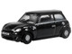 Mini Cooper S RHD Right Hand Drive Midnight Black with Silver Stripes 1/148 (N) Scale Diecast Model Car Oxford Diecast NNMN003