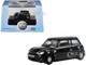 Mini Cooper S RHD Right Hand Drive Midnight Black with Silver Stripes 1/148 (N) Scale Diecast Model Car Oxford Diecast NNMN003