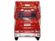 Scania T Cab Truck RHD Right Hand Drive with Lowboy Trailer Sandy Kydd Red with Stripes 1/148 (N) Scale Diecast Model Car Oxford Diecast NTCAB006