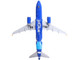 Airbus A320 Commercial Aircraft JetBlue Airways Forever Blue N547JB Blue with Graphics Gemini 200 Series 1/200 Diecast Model Airplane GeminiJets G2JBU1337