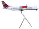 ATR 72 600 Commercial Aircraft Loganair Scotland s Airline G LMTE White with Red Plaid Tail Gemini 200 Series 1/200 Diecast Model Airplane GeminiJets G2LOG1374