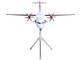 ATR 72 600 Commercial Aircraft Loganair Scotland s Airline G LMTE White with Red Plaid Tail Gemini 200 Series 1/200 Diecast Model Airplane GeminiJets G2LOG1374