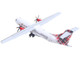 ATR 72 600 Commercial Aircraft Loganair Scotland s Airline G LMTE White with Red Plaid Tail Gemini 200 Series 1/200 Diecast Model Airplane GeminiJets G2LOG1374