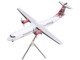 ATR 72 600 Commercial Aircraft Loganair Scotland s Airline G LMTE White with Red Plaid Tail Gemini 200 Series 1/200 Diecast Model Airplane GeminiJets G2LOG1374