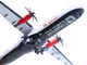 ATR 72 600 Commercial Aircraft Loganair Scotland s Airline G LMTE White with Red Plaid Tail Gemini 200 Series 1/200 Diecast Model Airplane GeminiJets G2LOG1374