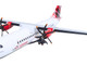 ATR 72 600 Commercial Aircraft Loganair Scotland s Airline G LMTE White with Red Plaid Tail Gemini 200 Series 1/200 Diecast Model Airplane GeminiJets G2LOG1374