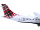 ATR 72 600 Commercial Aircraft Loganair Scotland s Airline G LMTE White with Red Plaid Tail Gemini 200 Series 1/200 Diecast Model Airplane GeminiJets G2LOG1374