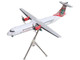 ATR 72 600 Commercial Aircraft Loganair Isle of Man s Airline G LMTF White with Green and Red Plaid Tail Gemini 200 Series 1/200 Diecast Model Airplane GeminiJets G2LOG1375