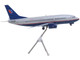 Boeing 737 500 Commercial Aircraft United Airlines Classic 737 Series N936UA Gray with Blue Tail Gemini 200 Series 1/200 Diecast Model Airplane GeminiJets G2UAL312