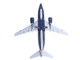 Boeing 737 500 Commercial Aircraft United Airlines Classic 737 Series N936UA Gray with Blue Tail Gemini 200 Series 1/200 Diecast Model Airplane GeminiJets G2UAL312