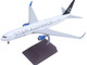 Boeing 767 300ER Commercial Aircraft United Airlines Star Alliance N653UA White with Black Tail Gemini 200 Series 1/200 Diecast Model Airplane GeminiJets G2UAL1379