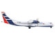 ATR 72 200 Commercial Aircraft Cubana Airlines CU T1548 White with Red and Blue Stripes 1/400 Diecast Model Airplane GeminiJets GJ2222