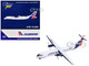 ATR 72 200 Commercial Aircraft Cubana Airlines CU T1548 White with Red and Blue Stripes 1/400 Diecast Model Airplane GeminiJets GJ2222