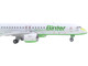 Embraer E195 E2 Commercial Aircraft Binter Canarias EC OEA White with Green Tail Stripes Stripes 1/400 Diecast Model Airplane GeminiJets GJ2281
