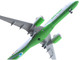 Embraer E195 E2 Commercial Aircraft Binter Canarias EC OEA White with Green Tail Stripes Stripes 1/400 Diecast Model Airplane GeminiJets GJ2281