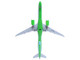 Embraer E195 E2 Commercial Aircraft Binter Canarias EC OEA White with Green Tail Stripes Stripes 1/400 Diecast Model Airplane GeminiJets GJ2281