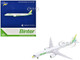 Embraer E195 E2 Commercial Aircraft Binter Canarias EC OEA White with Green Tail Stripes Stripes 1/400 Diecast Model Airplane GeminiJets GJ2281