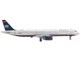 Airbus A321 Commercial Aircraft American Airlines US Airways Heritage Jet N578UW White with Blue Tail 1/400 Diecast Model Airplane GeminiJets GJ2297
