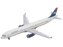 Airbus A321 Commercial Aircraft American Airlines US Airways Heritage Jet N578UW White with Blue Tail 1/400 Diecast Model Airplane GeminiJets GJ2297