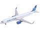 Airbus A321neo Commercial Aircraft United Airlines N14502 White with Blue Tail 1/400 Diecast Model Airplane GeminiJets GJ2346