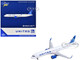 Airbus A321neo Commercial Aircraft United Airlines N14502 White with Blue Tail 1/400 Diecast Model Airplane GeminiJets GJ2346