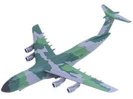 Lockheed C 5M Super Galaxy Transport Aircraft New York Air National Guard, 105th Airlift Wing Stewart Air National Guard Base United States Air Force 68 0226 Green Camouflage Gemini Macs Series 1/400 Diecast Model Airplane GeminiJets GM126