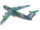 Lockheed C 5M Super Galaxy Transport Aircraft New York Air National Guard, 105th Airlift Wing Stewart Air National Guard Base United States Air Force 68 0226 Green Camouflage Gemini Macs Series 1/400 Diecast Model Airplane GeminiJets GM126