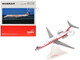 Douglas DC 9 30F Commercial Aircraft Swissair HB IFW White with Red Stripes 1/200 Diecast Model Airplane Herpa HE573344
