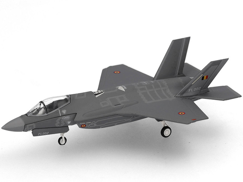 Lockheed Martin F 35A Lightning II Aircraft 312th Fighter Squadron Luke Air Force Base Belgian Air Component 1/200 Diecast Model Airplane Herpa HE573641