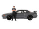 Nissan Skyline GT R R32 RHD Right Hand Drive Gunmetal Gray Metallic with Tsugio Matsuda Figure Limited Edition 1/64 Diecast Model Car Mini GT MGT00869 Nissan Skyline GT R R32 RHD Right Hand Drive Gunmetal Gray Metallic with Tsugio Matsuda Figure Limited Edition 1/64 Diecast Model Car Mini GT MGT00869