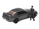 Nissan Skyline GT R R32 RHD Right Hand Drive Gunmetal Gray Metallic with Tsugio Matsuda Figure Limited Edition 1/64 Diecast Model Car Mini GT MGT00869 Nissan Skyline GT R R32 RHD Right Hand Drive Gunmetal Gray Metallic with Tsugio Matsuda Figure Limited Edition 1/64 Diecast Model Car Mini GT MGT00869