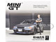 Nissan Skyline GT R R32 RHD Right Hand Drive Gunmetal Gray Metallic with Tsugio Matsuda Figure Limited Edition 1/64 Diecast Model Car Mini GT MGT00869 Nissan Skyline GT R R32 RHD Right Hand Drive Gunmetal Gray Metallic with Tsugio Matsuda Figure Limited Edition 1/64 Diecast Model Car Mini GT MGT00869