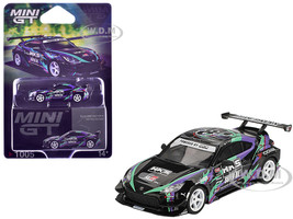 Toyota GR86 HKS TYPE R RHD Right Hand Drive HKS Livery Black with Graphics 2022 Tokyo Auto Salon Limited Edition 1/64 Diecast Model Car Mini GT MGT01005