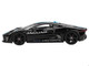 Jaguar C X75 Black with Light Blue Stripe Limited Edition 1/64 Diecast Model Car Mini GT MGT01070