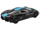 Jaguar C X75 Black with Light Blue Stripe Limited Edition 1/64 Diecast Model Car Mini GT MGT01070